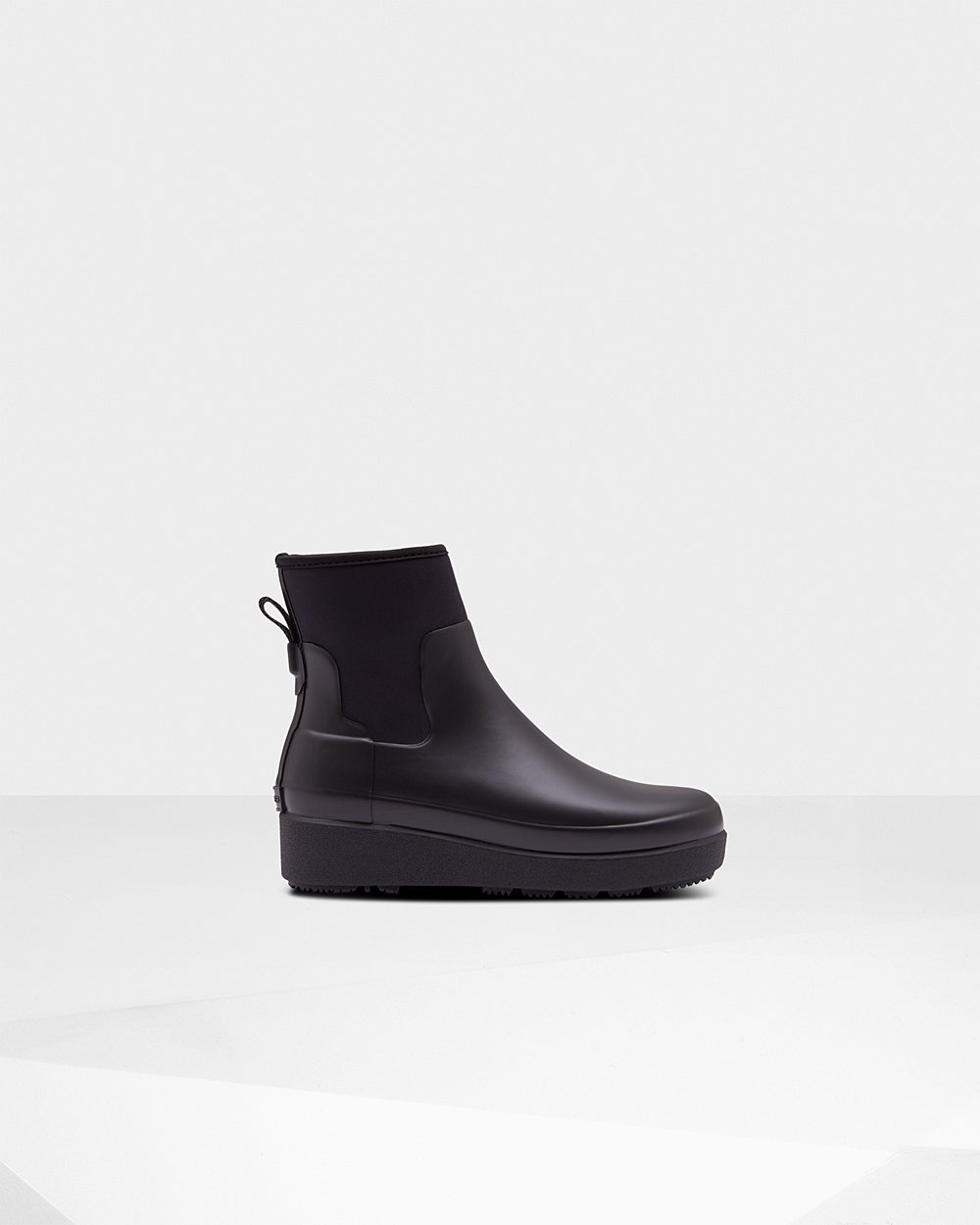 Botas Creeper Refined Slim Fit Neoprene Chelsea Hunter Mujer - Negros - 546731YFH